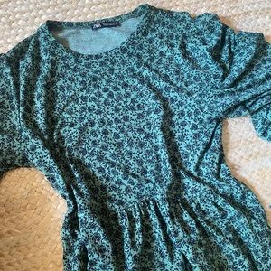 Zara Fall Floral Midi Dress